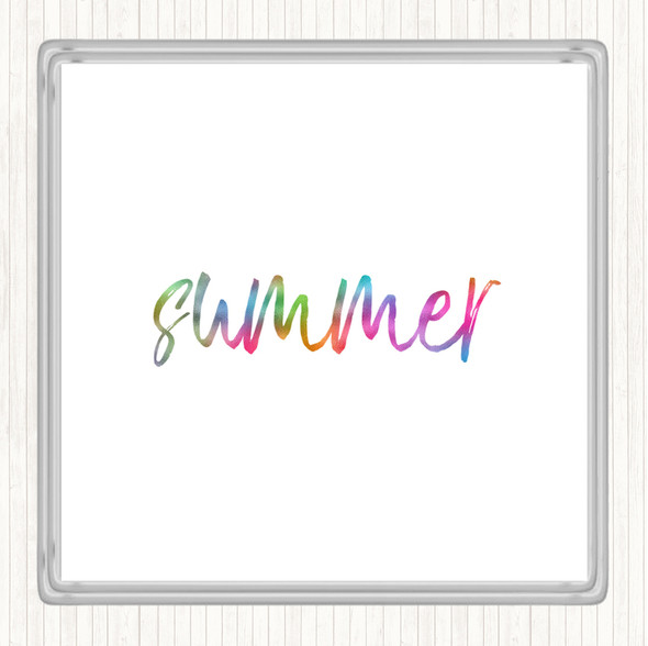 Slimmer Rainbow Quote Drinks Mat Coaster