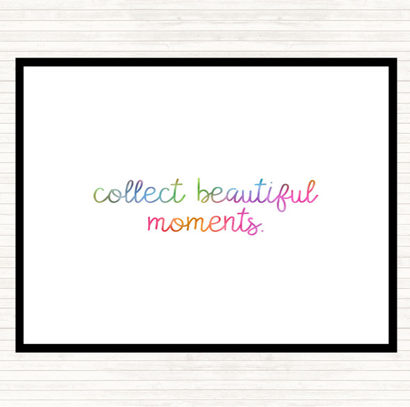 Beautiful Moments Rainbow Quote Dinner Table Placemat