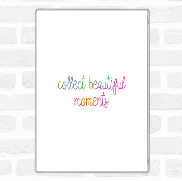 Beautiful Moments Rainbow Quote Jumbo Fridge Magnet