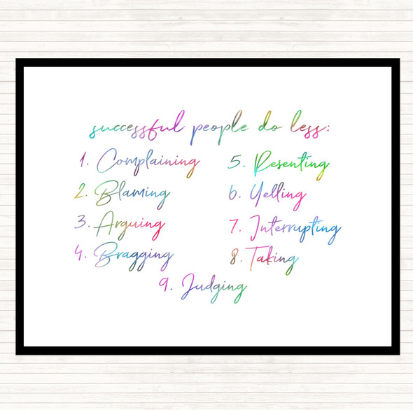 Successful People Rainbow Quote Mouse Mat Pad