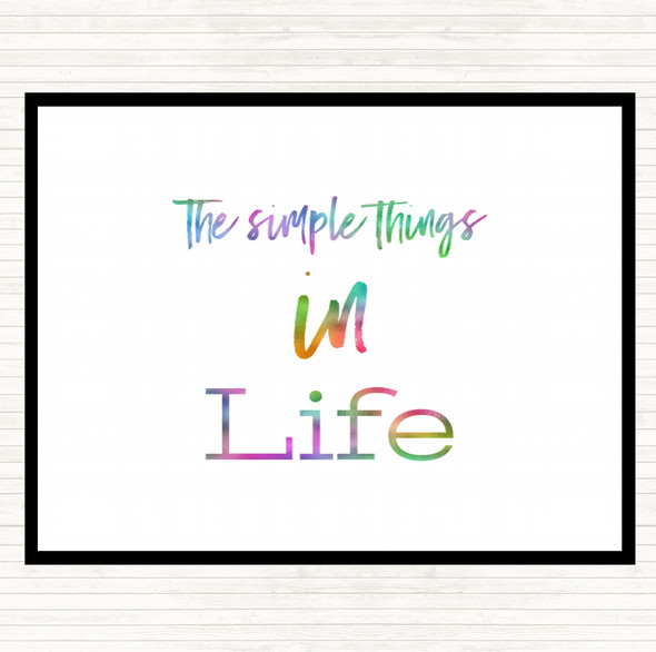 The Simple Things Rainbow Quote Mouse Mat Pad