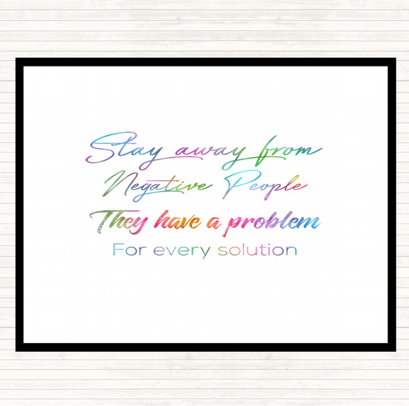 They Have A Problem Rainbow Quote Dinner Table Placemat