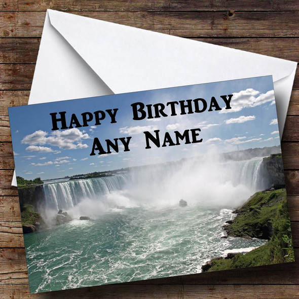 Niagara Falls Personalised Birthday Card