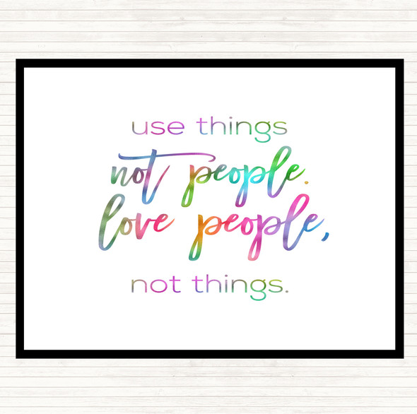 Use Things Rainbow Quote Mouse Mat Pad