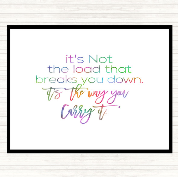 Way You Carry Rainbow Quote Dinner Table Placemat