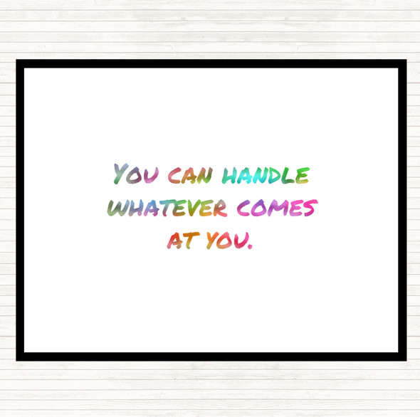 You Can Handle Whatever Rainbow Quote Mouse Mat Pad