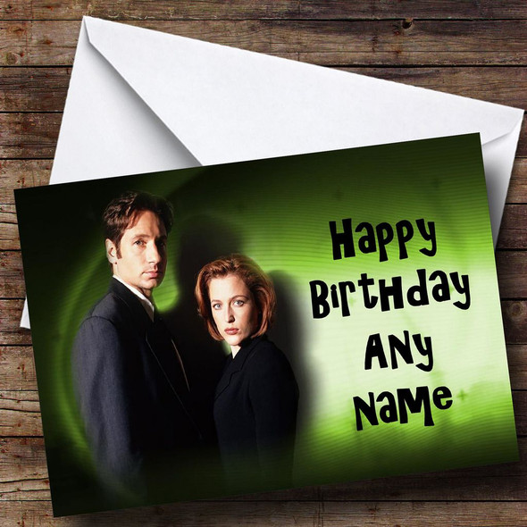 The X Files Personalised Birthday Card