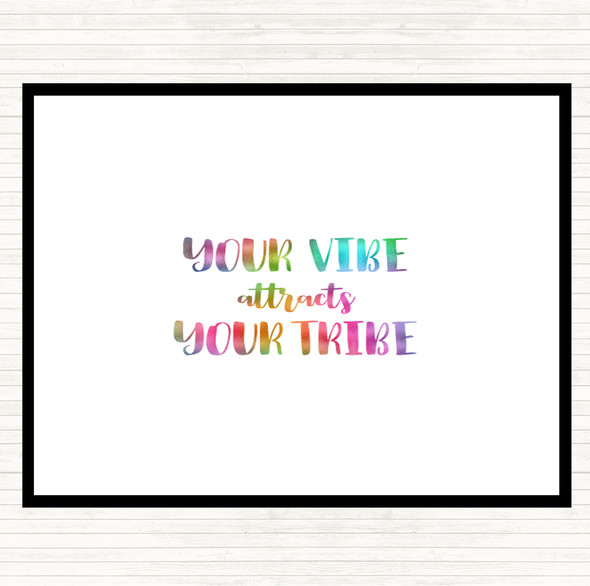 Your Vibe Rainbow Quote Mouse Mat Pad