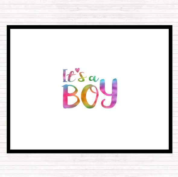 Boy Rainbow Quote Mouse Mat Pad