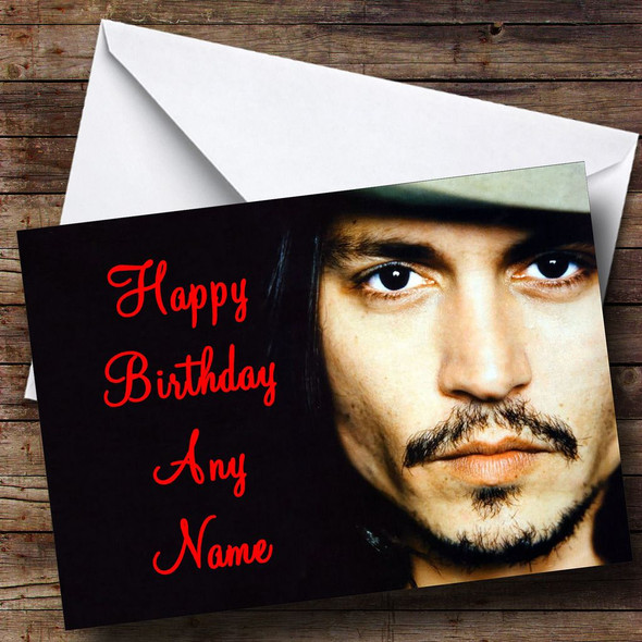 Johnny Depp Personalised Birthday Card