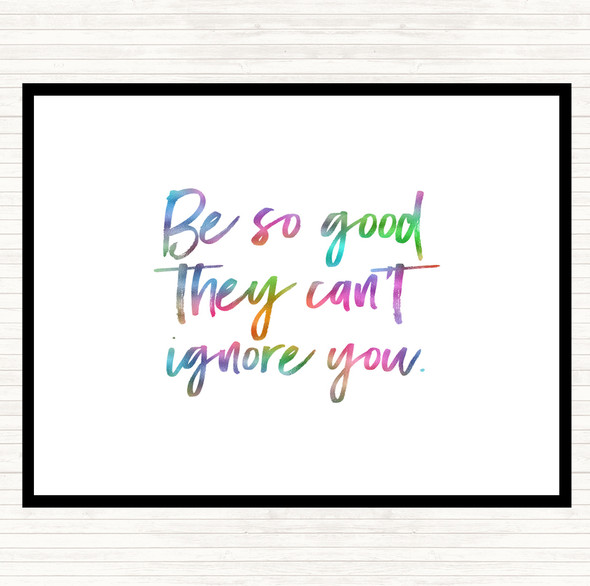 Cant Ignore You Rainbow Quote Dinner Table Placemat