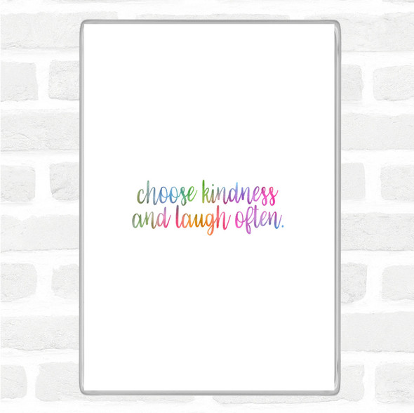 Choose Kindness Rainbow Quote Jumbo Fridge Magnet