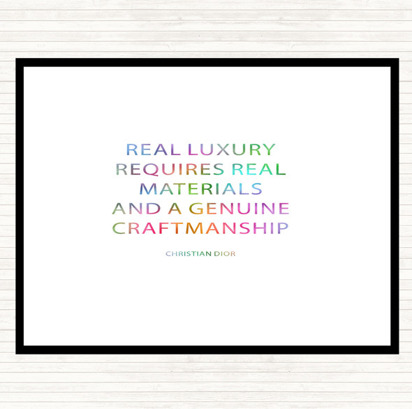 Christian Dior Real Luxury Rainbow Quote Mouse Mat Pad