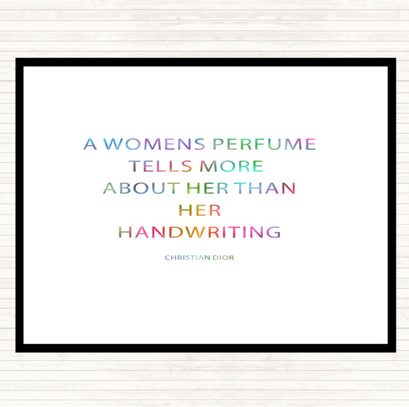 Christian Dior Woman's Perfume Rainbow Quote Mouse Mat Pad