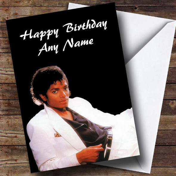 Michael Jackson Bad Personalised Birthday Card