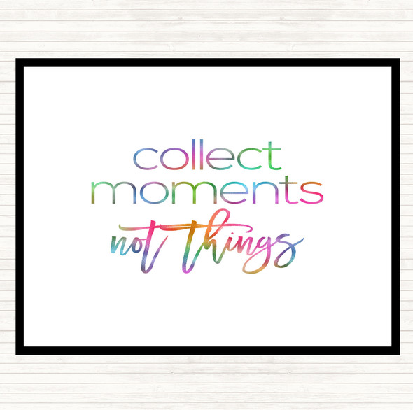 Collect Moments Rainbow Quote Dinner Table Placemat