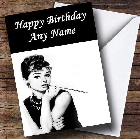 Audrey Hepburn Personalised Birthday Card