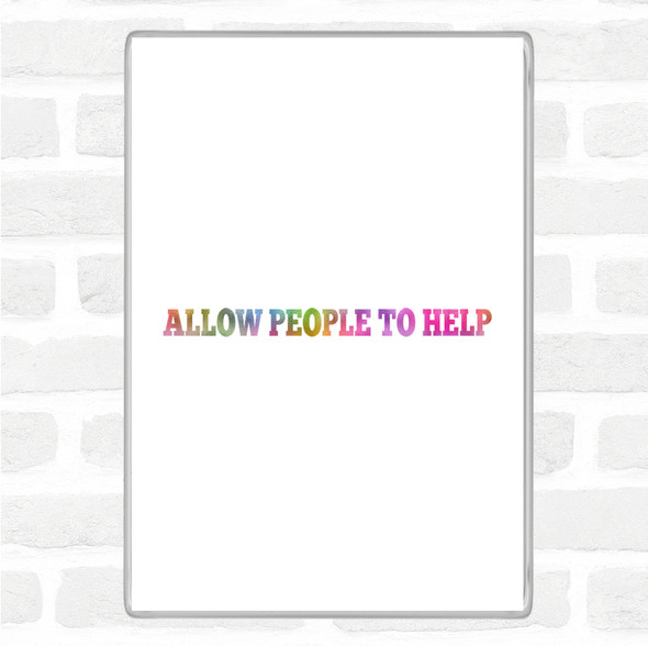 Allow People Rainbow Quote Jumbo Fridge Magnet