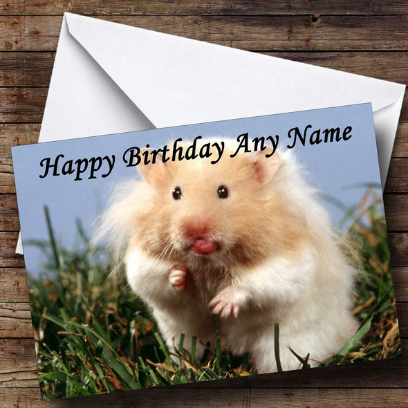 Hamster Personalised Birthday Card