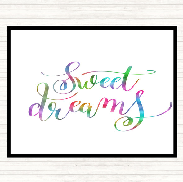 Dreams Rainbow Quote Mouse Mat Pad