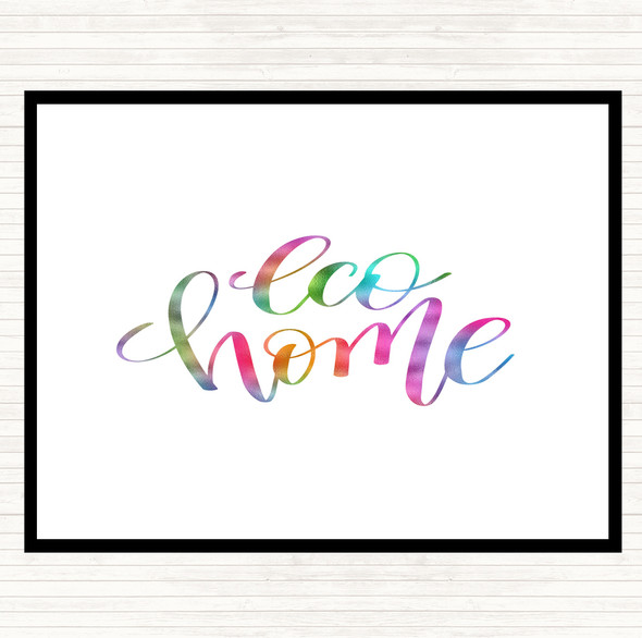 Eco Home Rainbow Quote Mouse Mat Pad