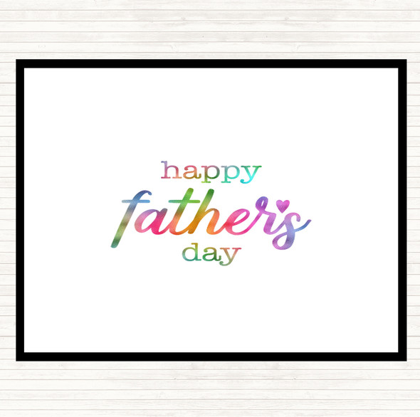 Fathers Day Rainbow Quote Dinner Table Placemat