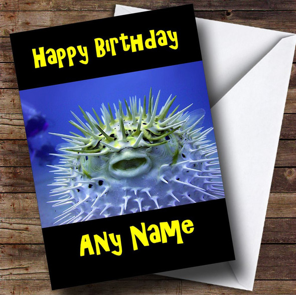 Pufferfish Personalised Birthday Card