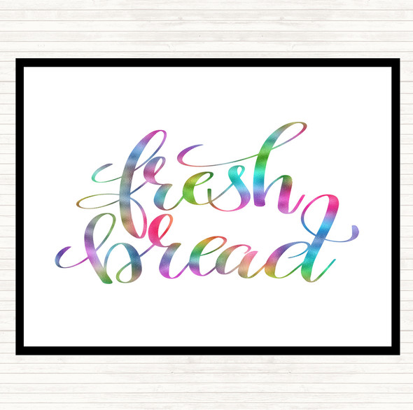 Fresh Bread Rainbow Quote Mouse Mat Pad