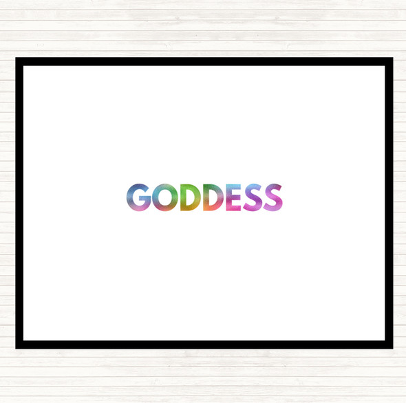 Goddess Rainbow Quote Mouse Mat Pad