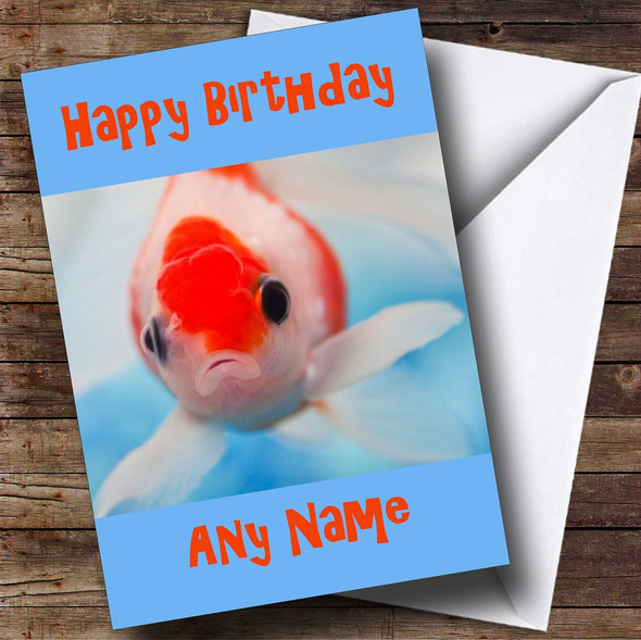 Large Fish Personalised Birthday Card