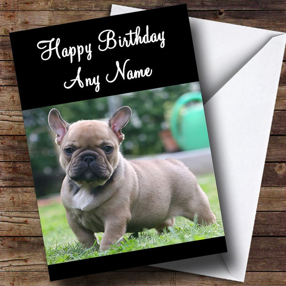 French Bulldog Dog Personalised Birthday Card