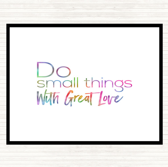 Great Love Rainbow Quote Mouse Mat Pad