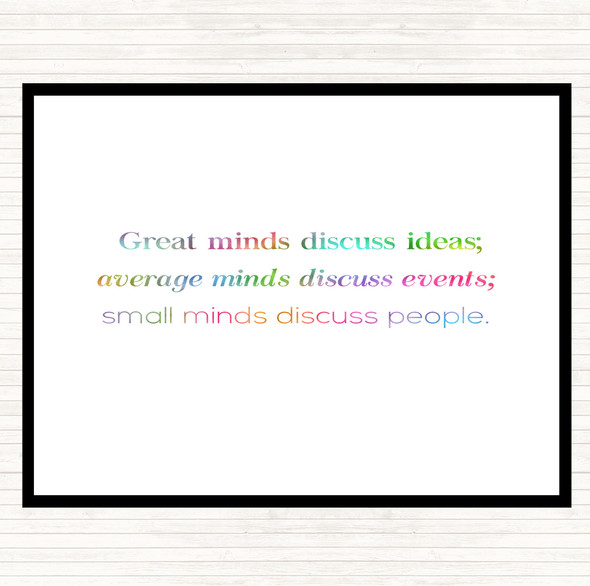 Great Minds Rainbow Quote Mouse Mat Pad