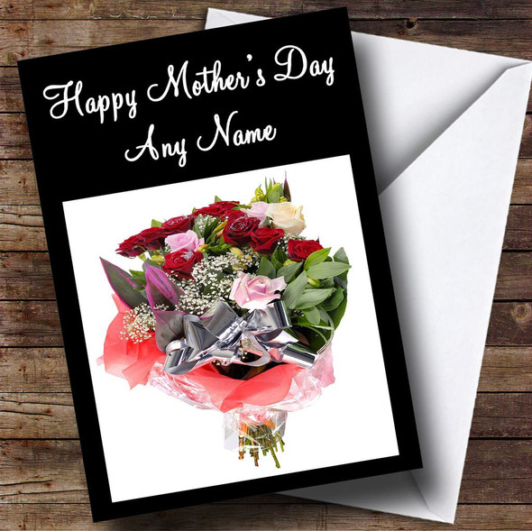 Gorgeous Bouquet Of Flowers Personalised Mother's Day Card