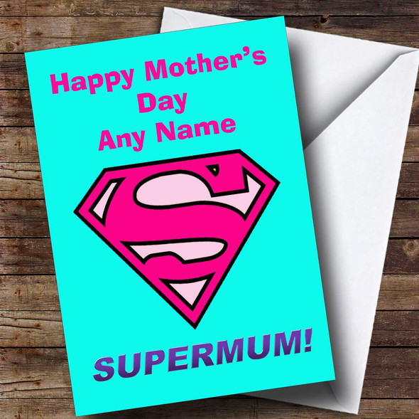 Supermum Personalised Mother's Day Card