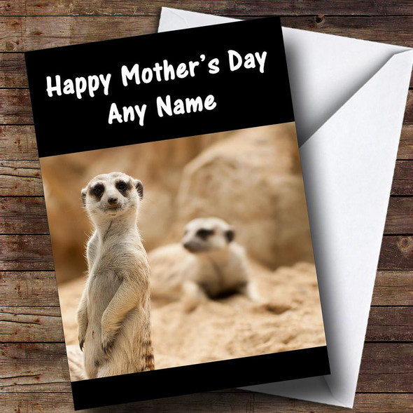 Funny Meerkat Personalised Mother's Day Card