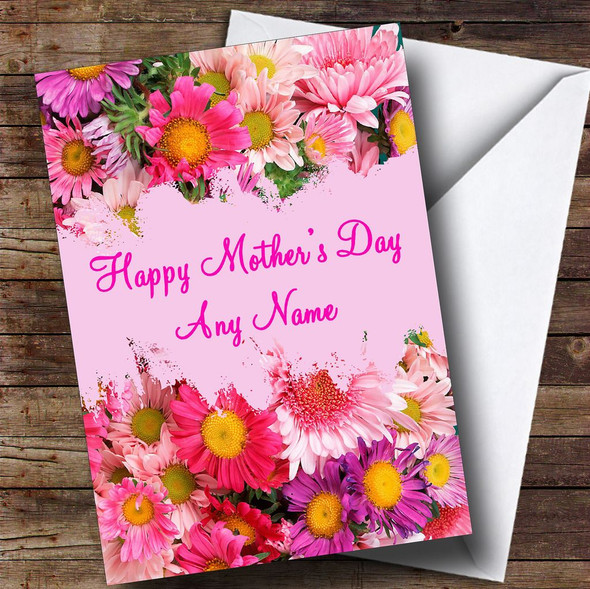 Spray Of Flowers Personalised Mother's Day Card