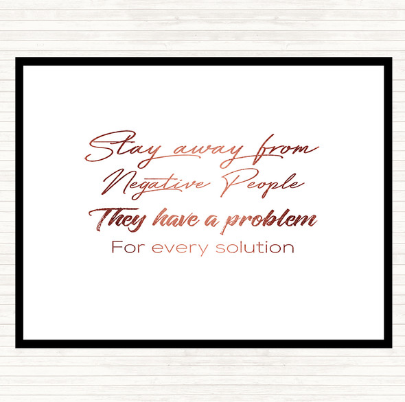 Rose Gold They Have A Problem Quote Dinner Table Placemat