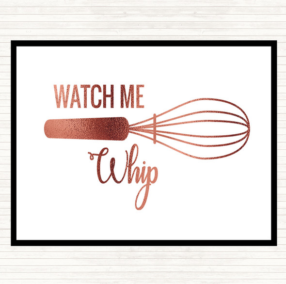 Rose Gold Watch Me Whip Quote Dinner Table Placemat