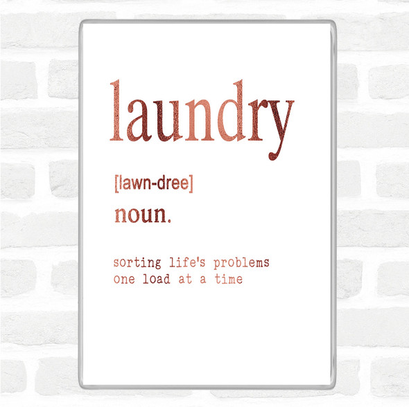 Rose Gold Word Definition Laundry Quote Jumbo Fridge Magnet