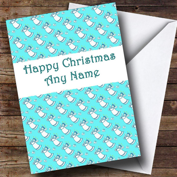 Blue Angels Christmas Card Personalised
