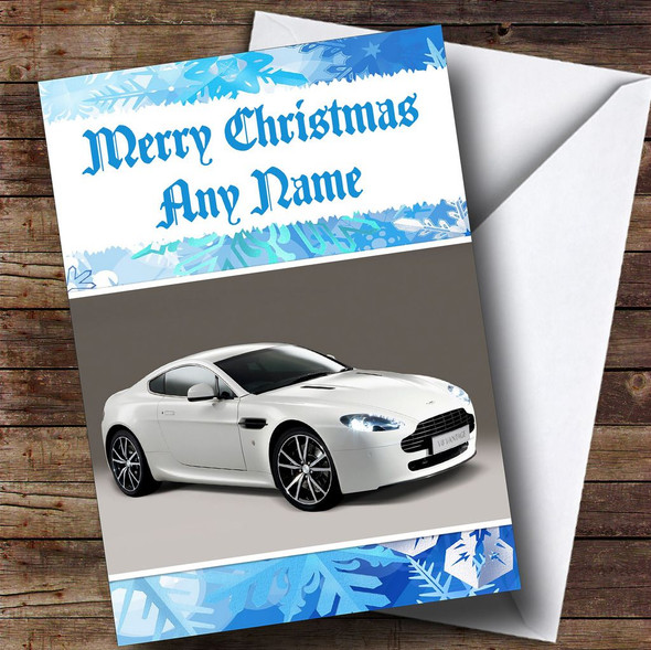 Aston Martin Vantage Personalised Christmas Card