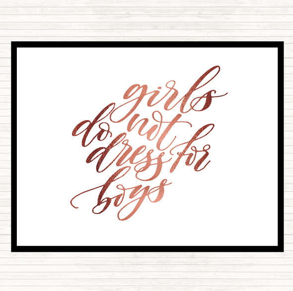 Rose Gold Dress For Boys Quote Mouse Mat Pad