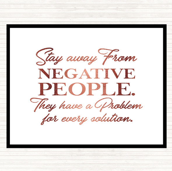 Rose Gold Every Solution Quote Mouse Mat Pad