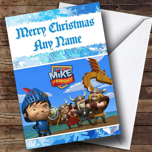 Mike The Knight Personalised Christmas Card