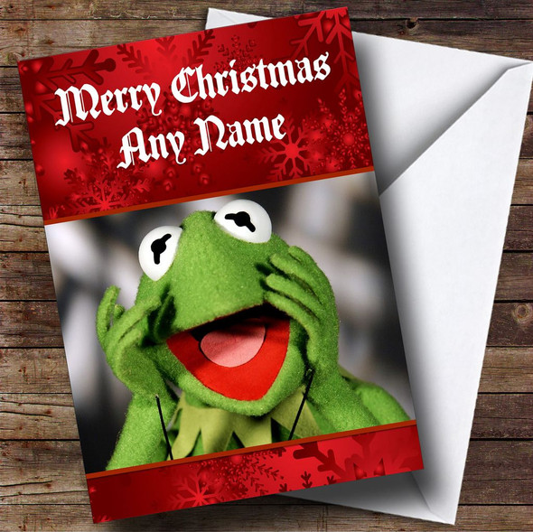 Kermit The Frog Personalised Christmas Card