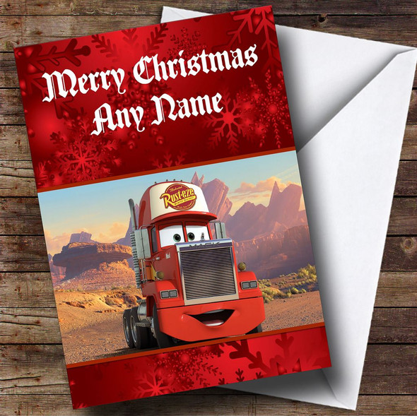 Cars  Mack Personalised Christmas Card