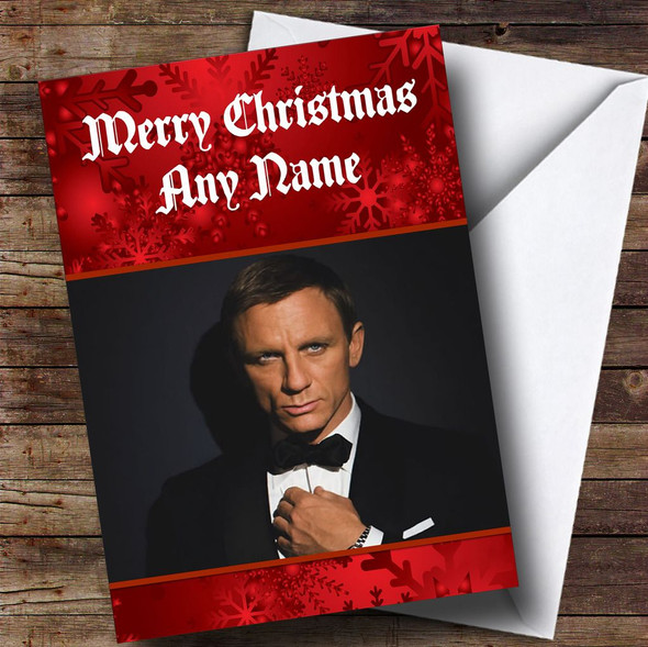 Daniel Craig Personalised  Christmas Card