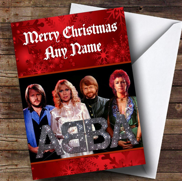 Abba Personalised  Christmas Card