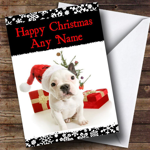 Adorable Dog Christmas Card Personalised